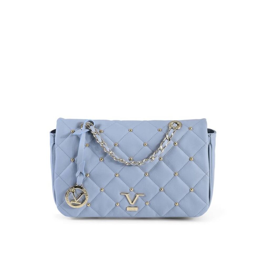 19V69 Italia Blue Leather Shoulder Women's Bag